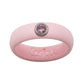 Pink Opal Cubic Zirconia Silicone Ring
