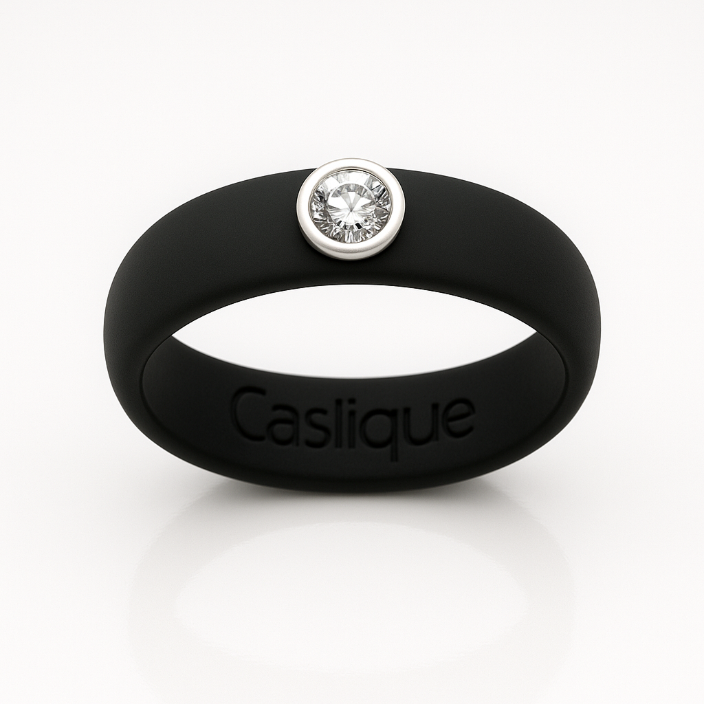 Black Silicone Ring