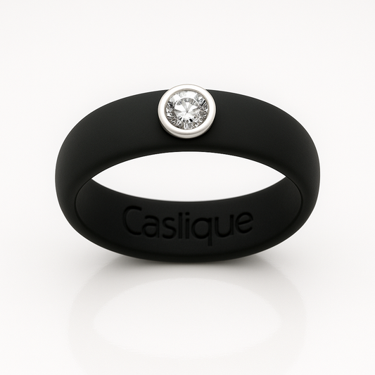 Black Silicone Ring