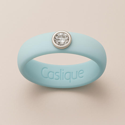 Powder Blue Silicone Ring