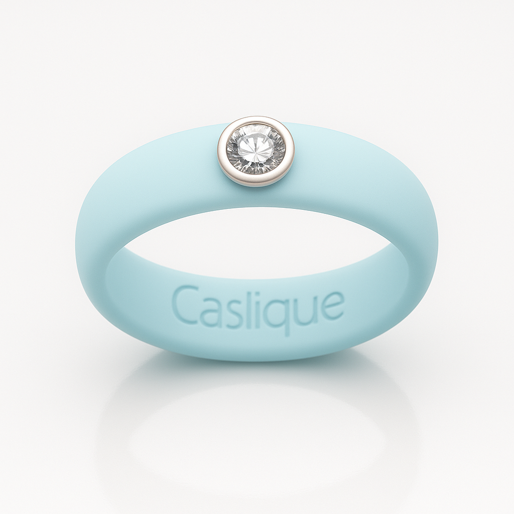 Powder Blue Silicone Ring
