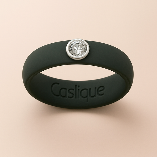 Black Silicone Ring