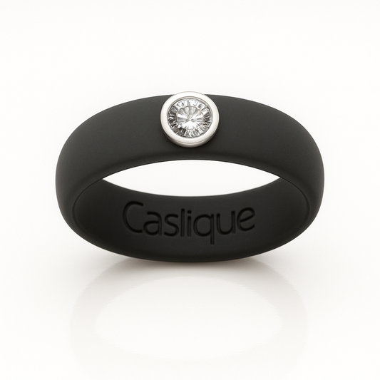 Black Silicone Ring