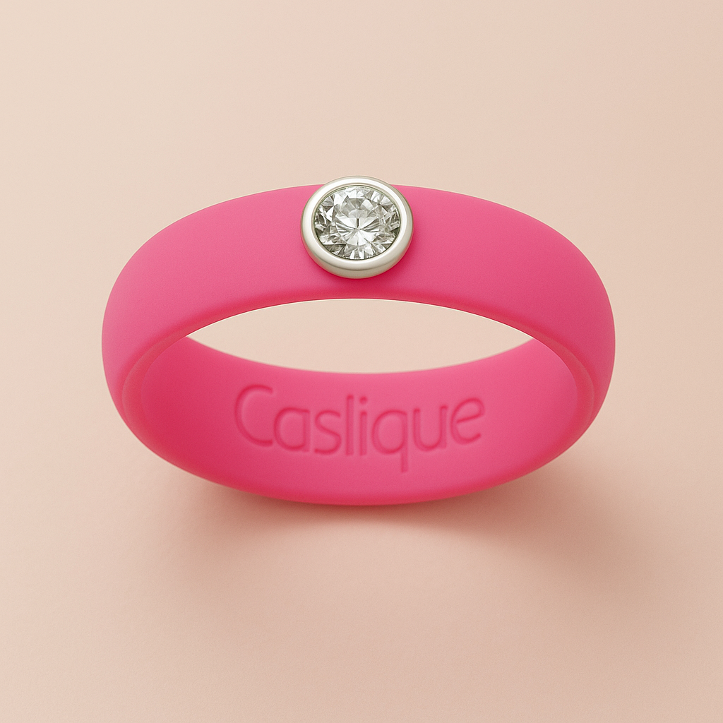 Hot Pink Silicone Ring