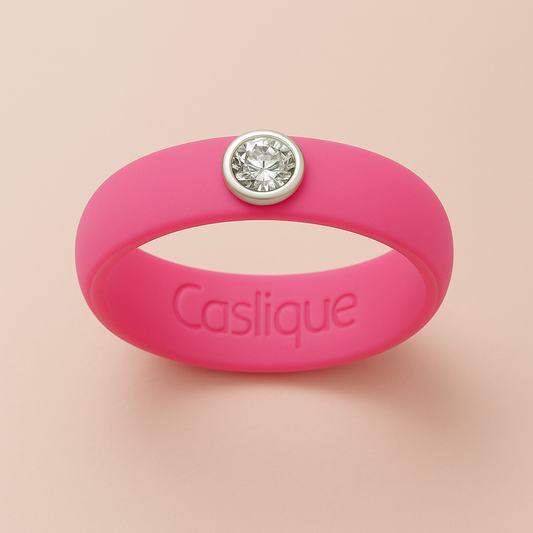 Hot Pink Silicone Ring