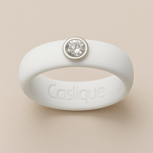 White Silicone Ring