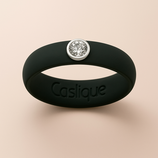 Black Silicone Ring