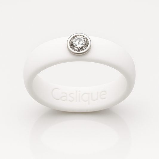 White Silicone Ring